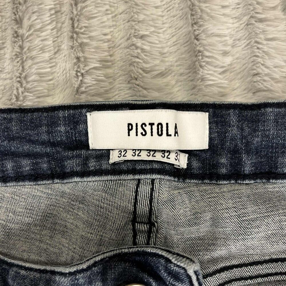 Pistola Jeans Womens 32 Blue Mid Rise Skinny Stretch Faded Wash Denim Casual - Picture 5 of 10